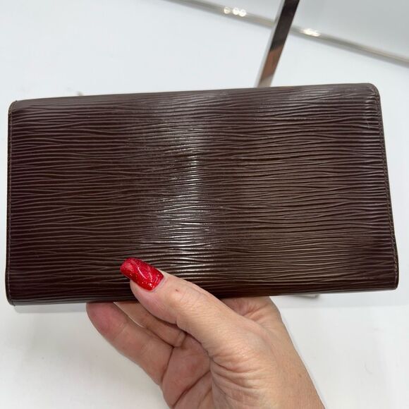 Louis Vuitton Epi Porte Tresor International Leather Trifold Long Wallet with CO - Picture 6 of 13